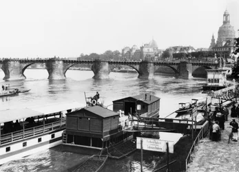 Augustusbrücke, Dresden, ca. 1910
